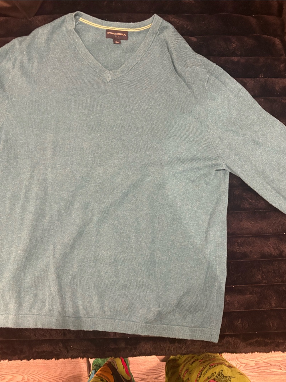 Banana Republic Light Blue V-Neck Men’s Sweater